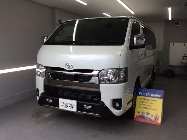 トヨタ　ハイエース｜EXキーパー施工後のツヤと輝き