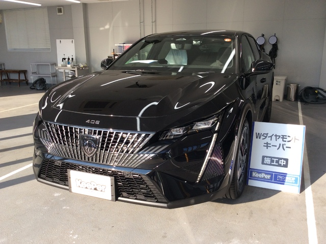 プジョー 408｜EXキーパー施工後のツヤと輝き