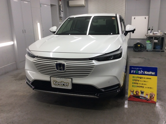 ホンダ ヴェゼル|EXキーパー施工後のツヤと輝き